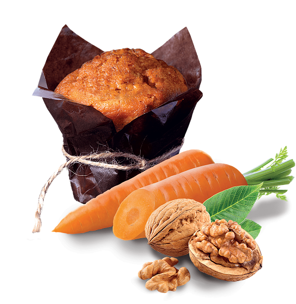 Carrot Muffins with nuts 