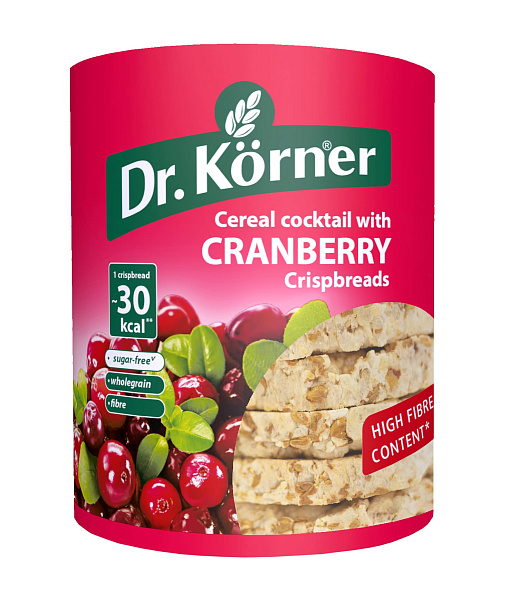Multigrain cakes with cranberry flavour